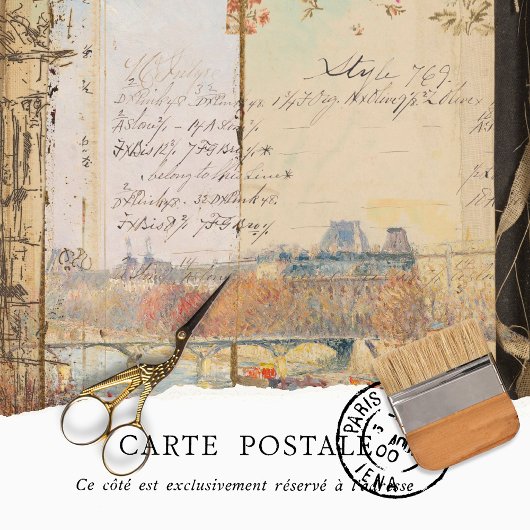 Mousseline Papier decoupage Ephemera Texture Rustique Vintage