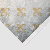 Mousseline Papier Découpage Fleur De Lis Tan (Détail)