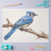 Mousseline Papier Découpage Jay 3 bleu (Artisanat)