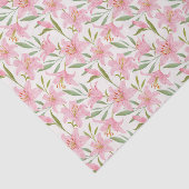 Mousseline Papier découpage lis roses, floral (Détail)