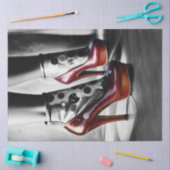 Mousseline Papier découpage monochromatique Ruby Red Slippers (Artisanat)