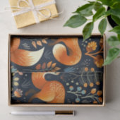 Mousseline Papier découpage motif bois aux Trois Renards (Cadeau)