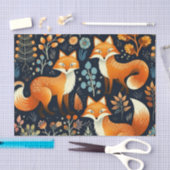 Mousseline Papier découpage motif bois aux Trois Renards (Artisanat)