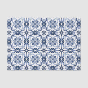 Mousseline Papier Découpage Motif Carreau Italien