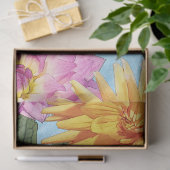 Mousseline Papier decoupage ou tissue Dahlia (Cadeau)
