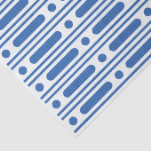 Mousseline Papier Découpage Points Incrustation d'Os Bleu Bla (Détail)
