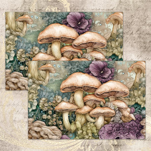 MOUSSELINE PAPIER DECOUPAGE POUR DECOUPAGE CHAMPIGNONS SAUVAG