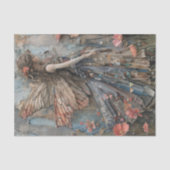 MOUSSELINE PAPIER DECOUPAGE POUR FILLE FÉE DE LA FORÊT (Recto)