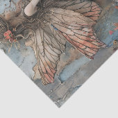 MOUSSELINE PAPIER DECOUPAGE POUR FILLE FÉE DE LA FORÊT (Détail)