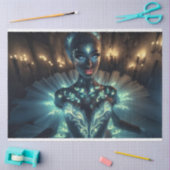 Mousseline Papier découpage surréaliste brillant (Artisanat)