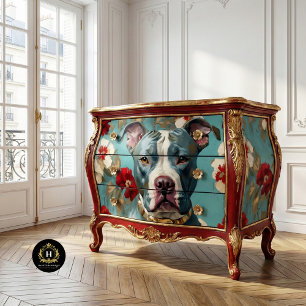 Mousseline Papier decoupage tissu Pit Bull