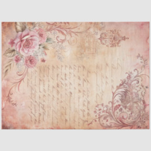 Mousseline Papier découpage vieille lettre grunge dentelle ro