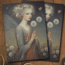 Papier découpé artistique de fée magique et de cha