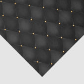Mousseline Papier Découpe Diamant Arlequin Noir (Détail)
