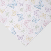 Mousseline Papier découpé papillon (Détail)