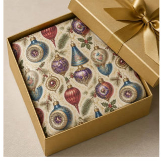 Mousseline Papier d'emballage de Noël orné de motifs victorie