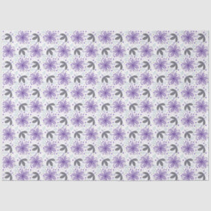 Mousseline Papier d'emballage floral abstrait