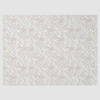 Mousseline Papier d'emballage floral pastel Shabby Chic sans