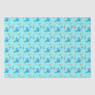Mousseline Papier d'emballage pour landeaux Baby Blue