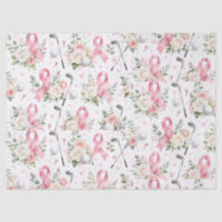 Papier d'emballage Ruban Rose Sensibilisation au C