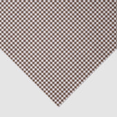 Mousseline Papier d'enrobage En vichy-Chocolat-Brown-Tissu (Détail)