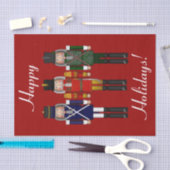 Mousseline Papier d'enrobage trio-rouge-tissu (Artisanat)