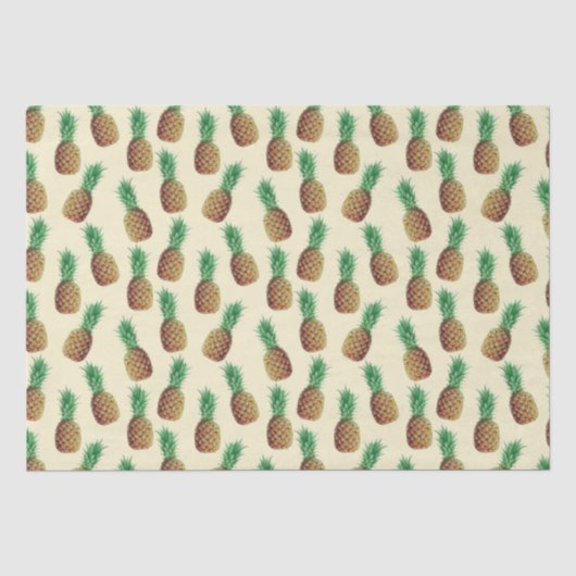 Mousseline Papier d'enveloppement d'ananas (Recto)