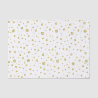 Mousseline Papier d'enveloppement de Parties scintillant Gold