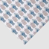 Mousseline Papier d'enveloppement de pot peint à la main (Détail)