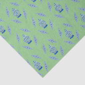 Mousseline Papier d'enveloppement de pot peint à la main (Détail)