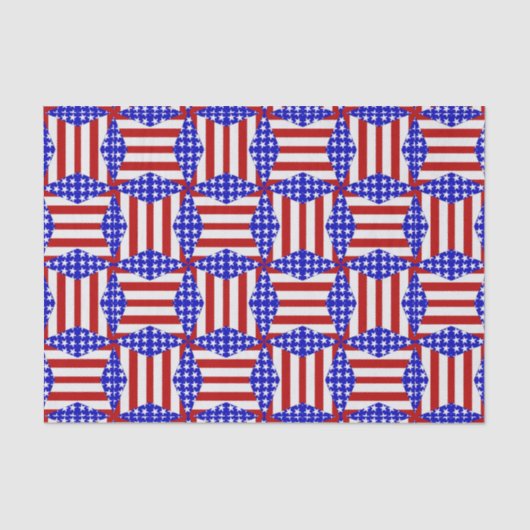 Mousseline PAPIER D'ENVELOPPEMENT S2-TISSUE PLIÉ Drapeau-Teab (Recto)