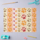 Mousseline papier empreinte de patte (Artisanat)