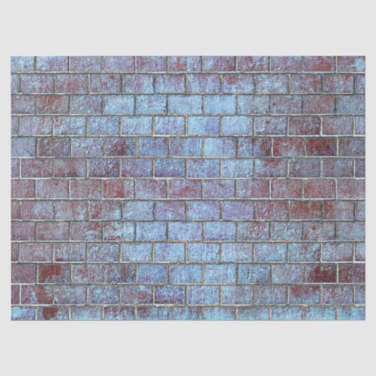 Mousseline papier en brique bleue (Recto)