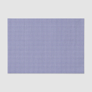 Mousseline PAPIER EN MOUSSE En vichy-TISSU Bleu-Blanc