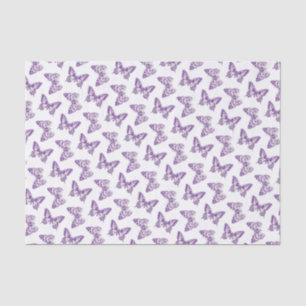 Mousseline Papier en papier de tissu blanc pourpre