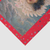 MOUSSELINE PAPIER EN TISSU ANGE ET ÉTOILES (Détail)