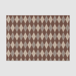 Mousseline Papier en tissu beige et Brown pour Jacquard Motif