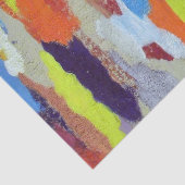 Mousseline Papier en tissu de ciment peint (Détail)