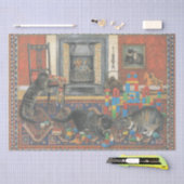 MOUSSELINE PAPIER EN TISSU DE CONCEPTION CAT (Artisanat)