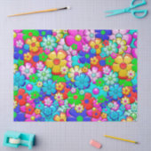 Mousseline Papier en tissu de fleurs hippie (Artisanat)