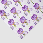 Mousseline Papier en tissu Motif Iris violet (Détail)