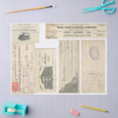 Mousseline Papier éphémère de Decoupage d'éléments de journal (Artisanat)