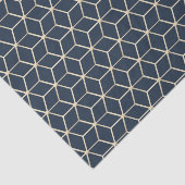 Mousseline Papier et découpage de tissus - Argent Lilac Géomé (Détail)