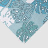 Mousseline papier feuille bleu (Détail)