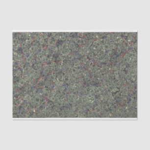 Mousseline Papier fin marbré vert