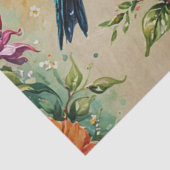Mousseline Papier Floral Colibri  (Détail)