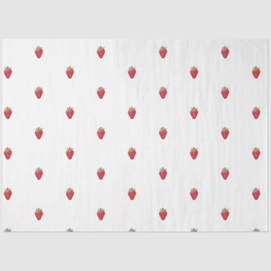 Mousseline Papier fraise Tissu mini  (Recto)