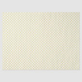 Mousseline Papier Gingham Beurre Rétro Jaune (Recto)