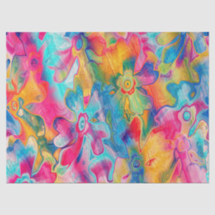 Mousseline Papier Grungy-Florals-16 Tissus