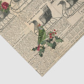 Mousseline Papier journal découpage de vacances vintage traîn (Détail)